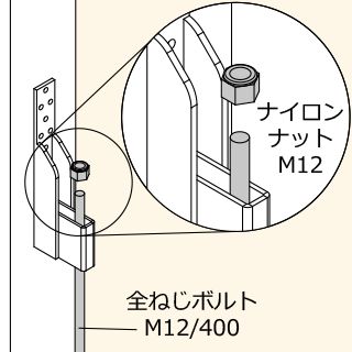 ホールダウンボルダ20凸施工手順６